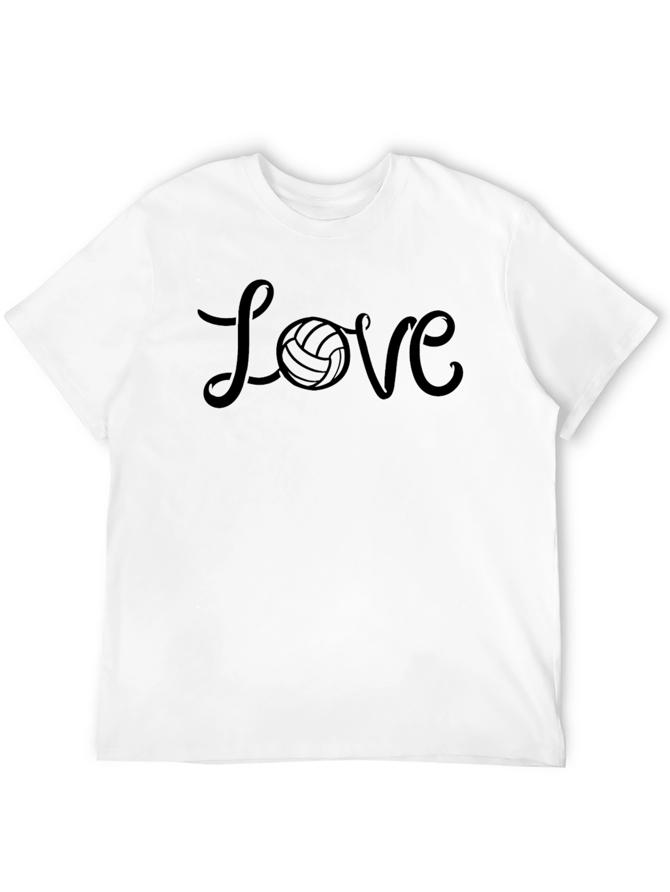 Volleyball Love Graphic Tee - Black T-Shirt