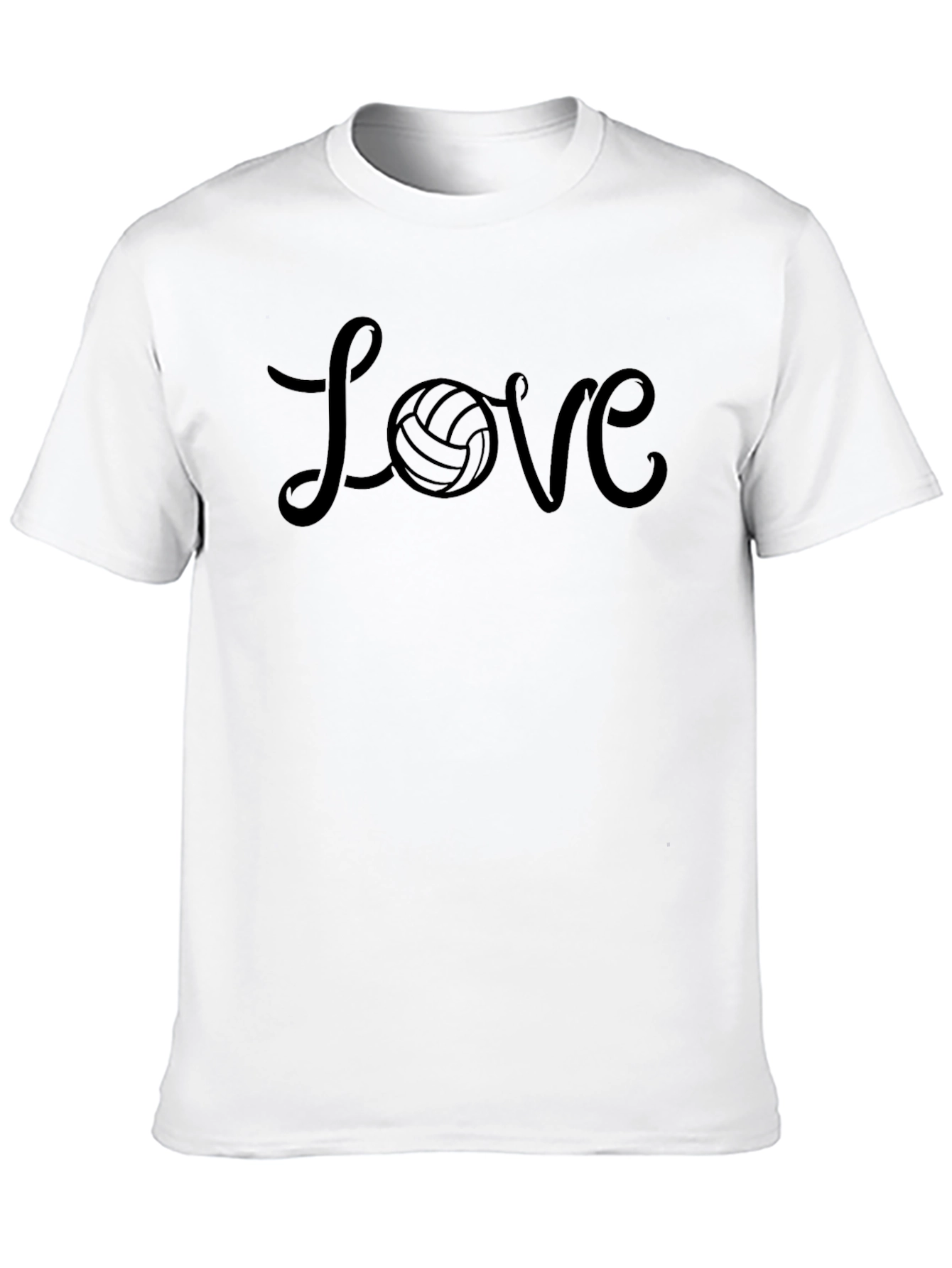 Volleyball Love Graphic Tee - Black T-Shirt