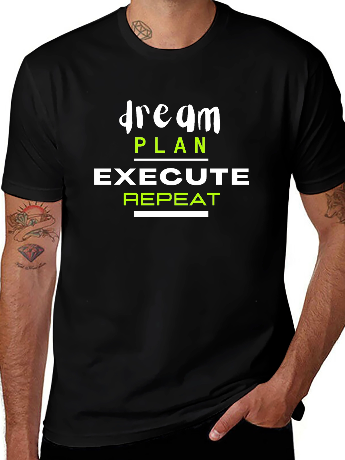 Dream Plan Execute Repeat Graphic T-Shirt