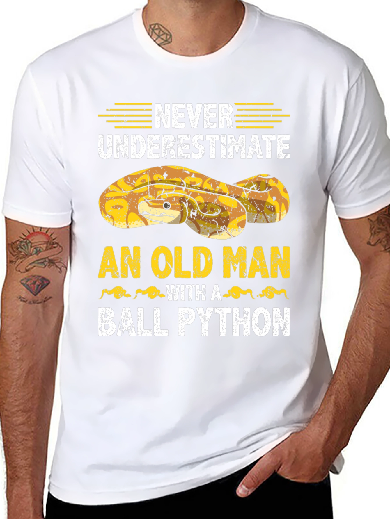 Ball Python Old Man T-Shirt