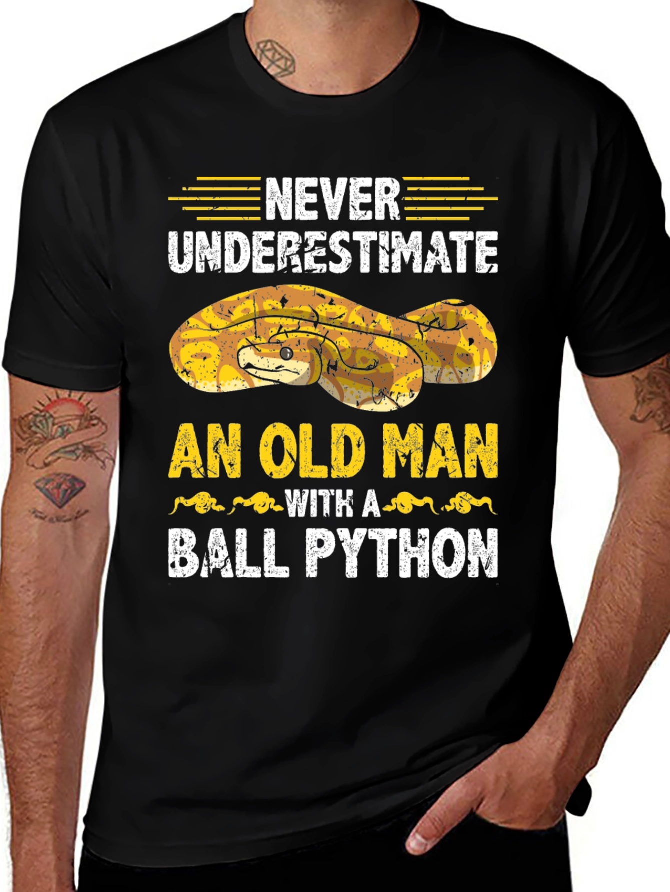 Ball Python Old Man T-Shirt