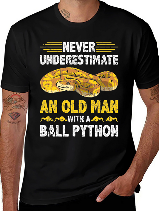 Ball Python Old Man T-Shirt