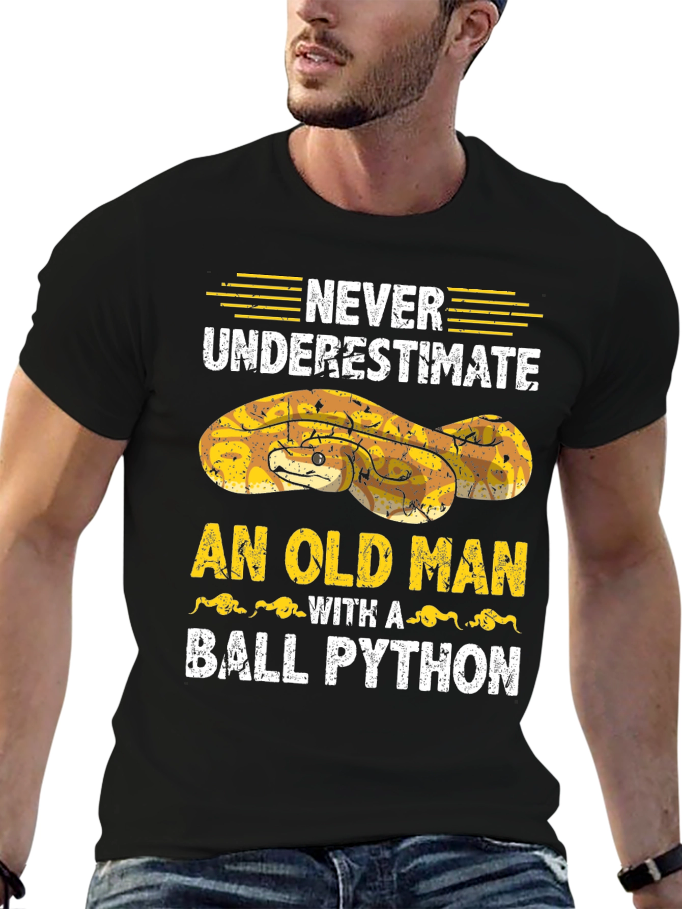 Ball Python Old Man T-Shirt