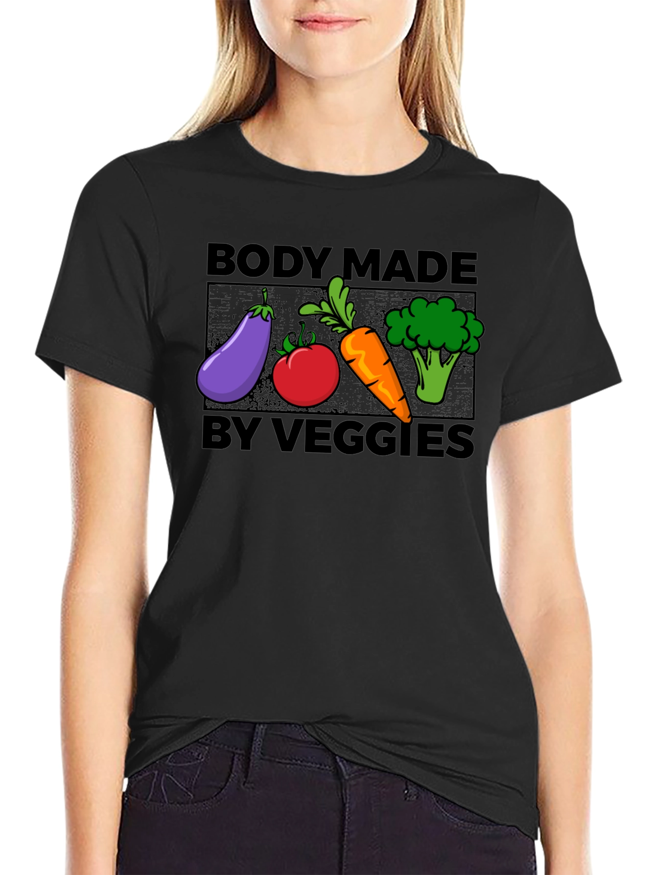 Body Made By Veggies T-Shirt - Vegan Lifestyle Tee