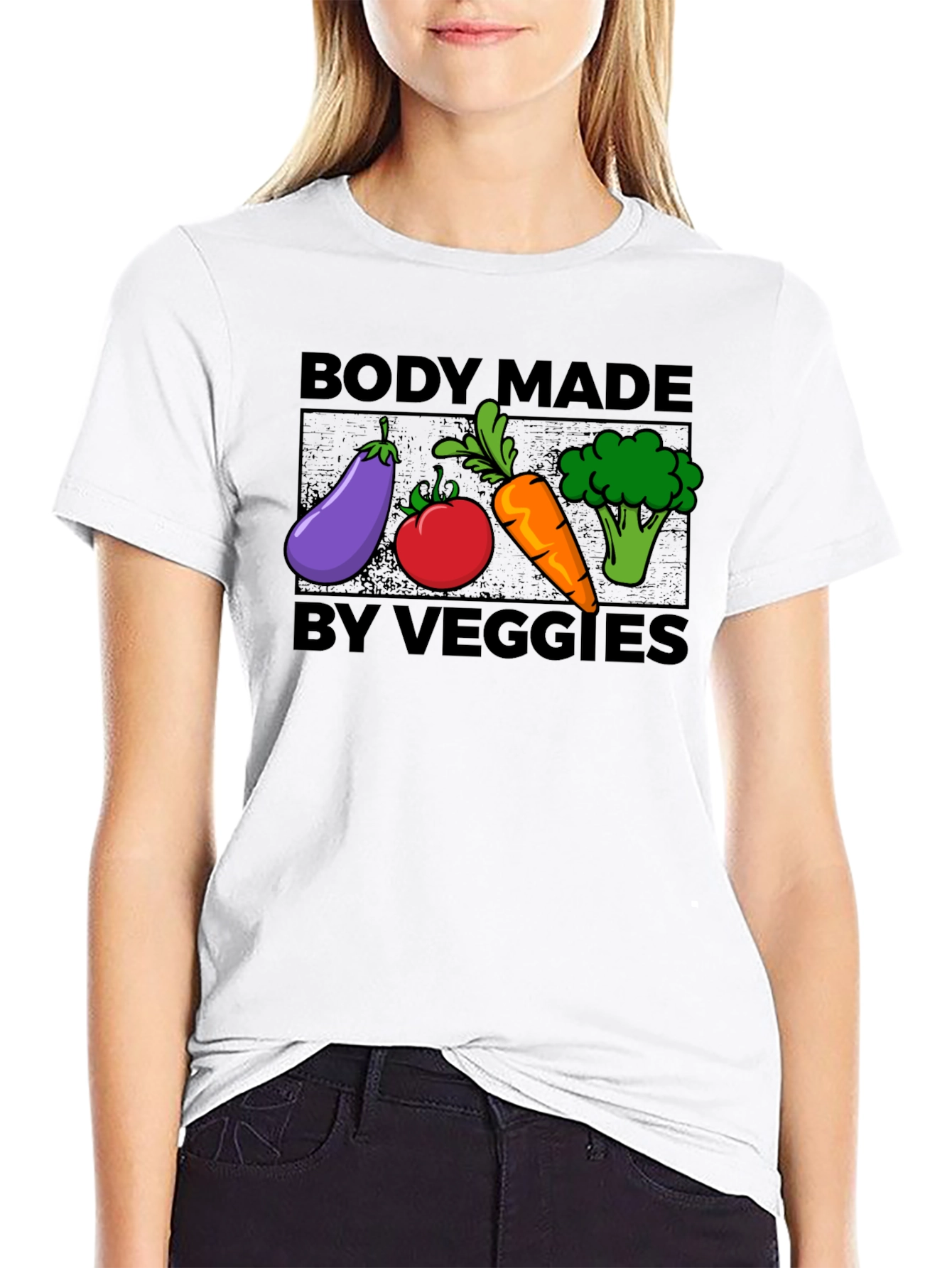 Body Made By Veggies T-Shirt - Vegan Lifestyle Tee