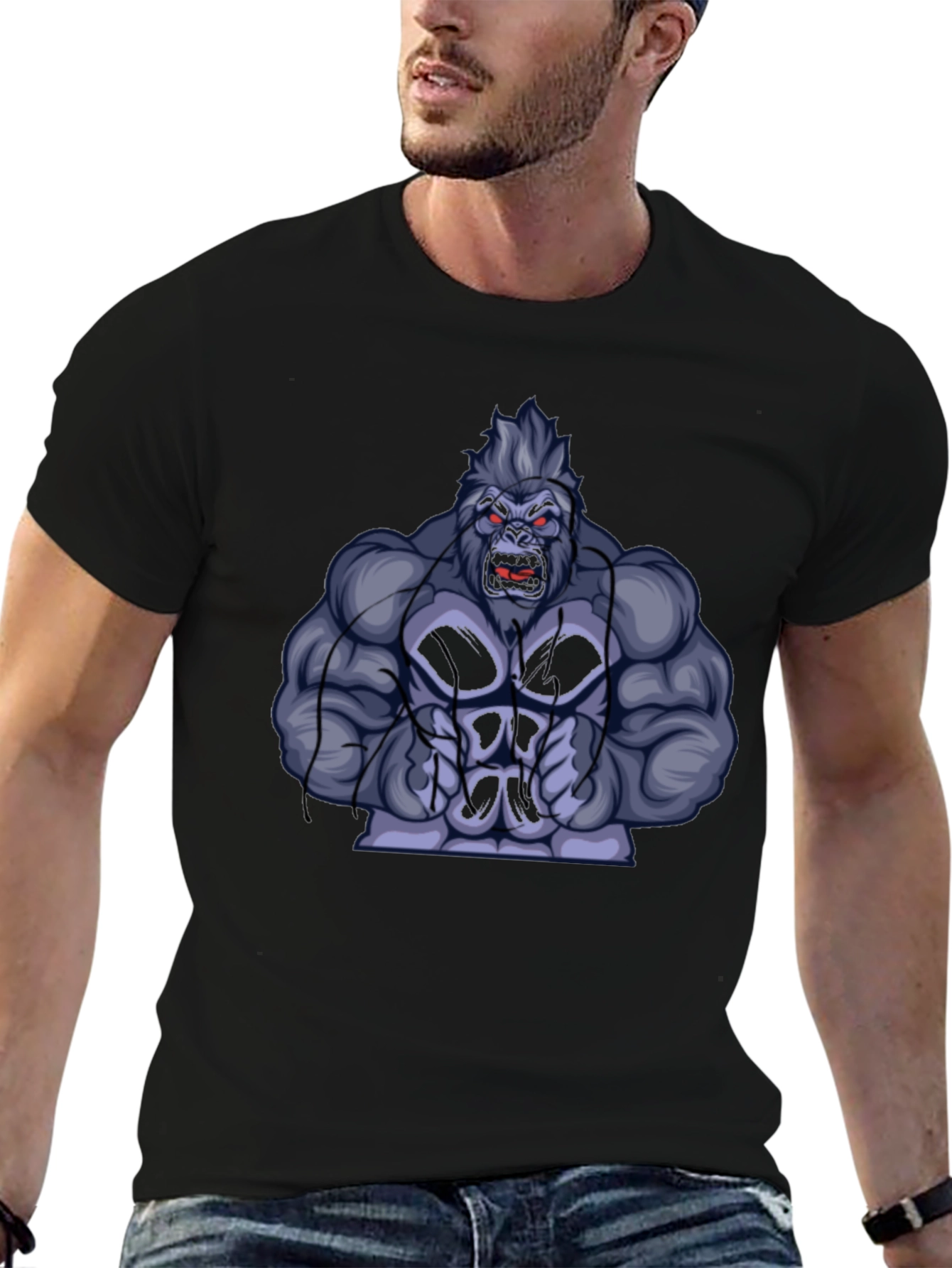 Gorilla Graphic Tee - Mens Black T-Shirt