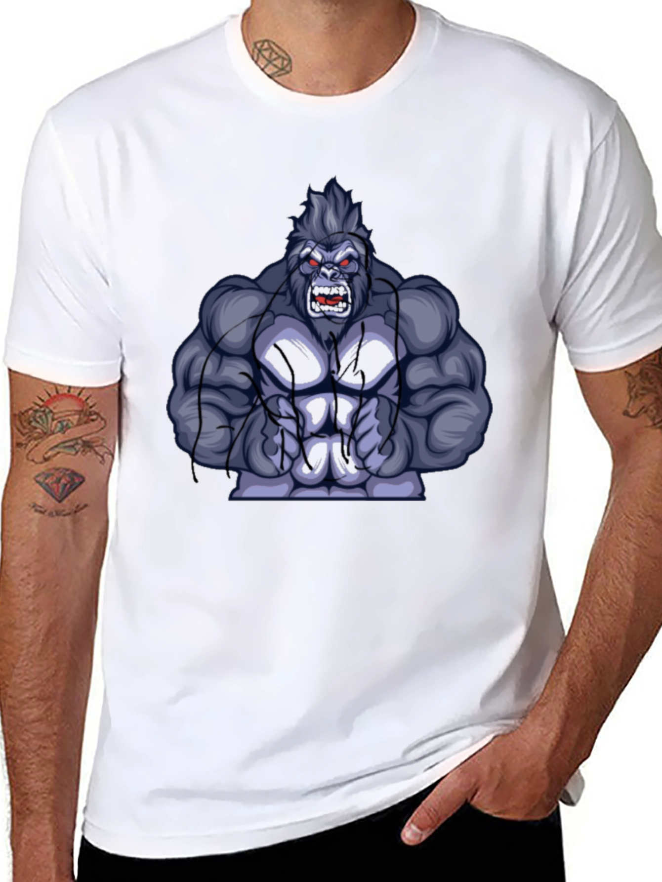 Gorilla Graphic Tee - Mens Black T-Shirt
