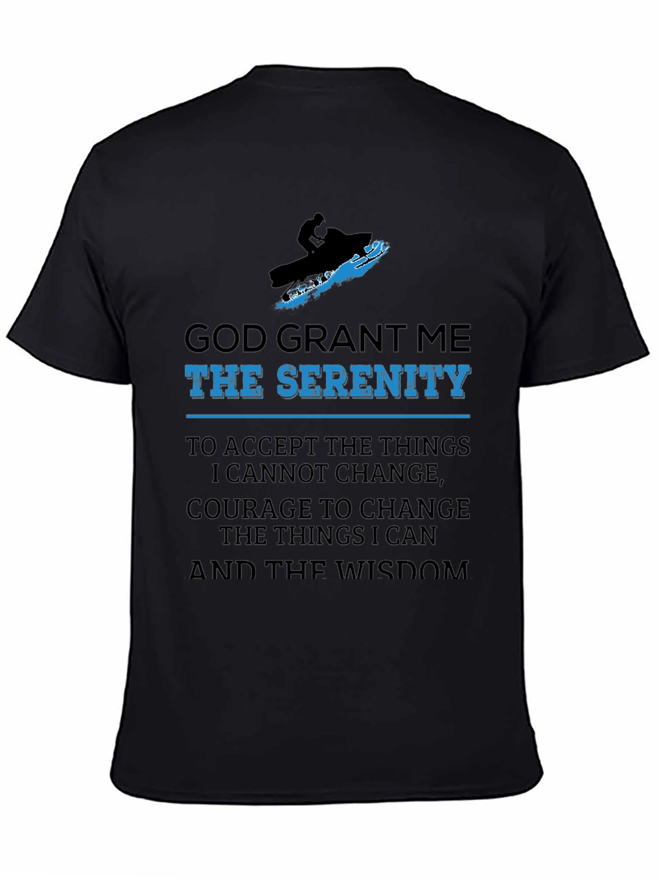 Serenity Prayer Snowmobile T-Shirt