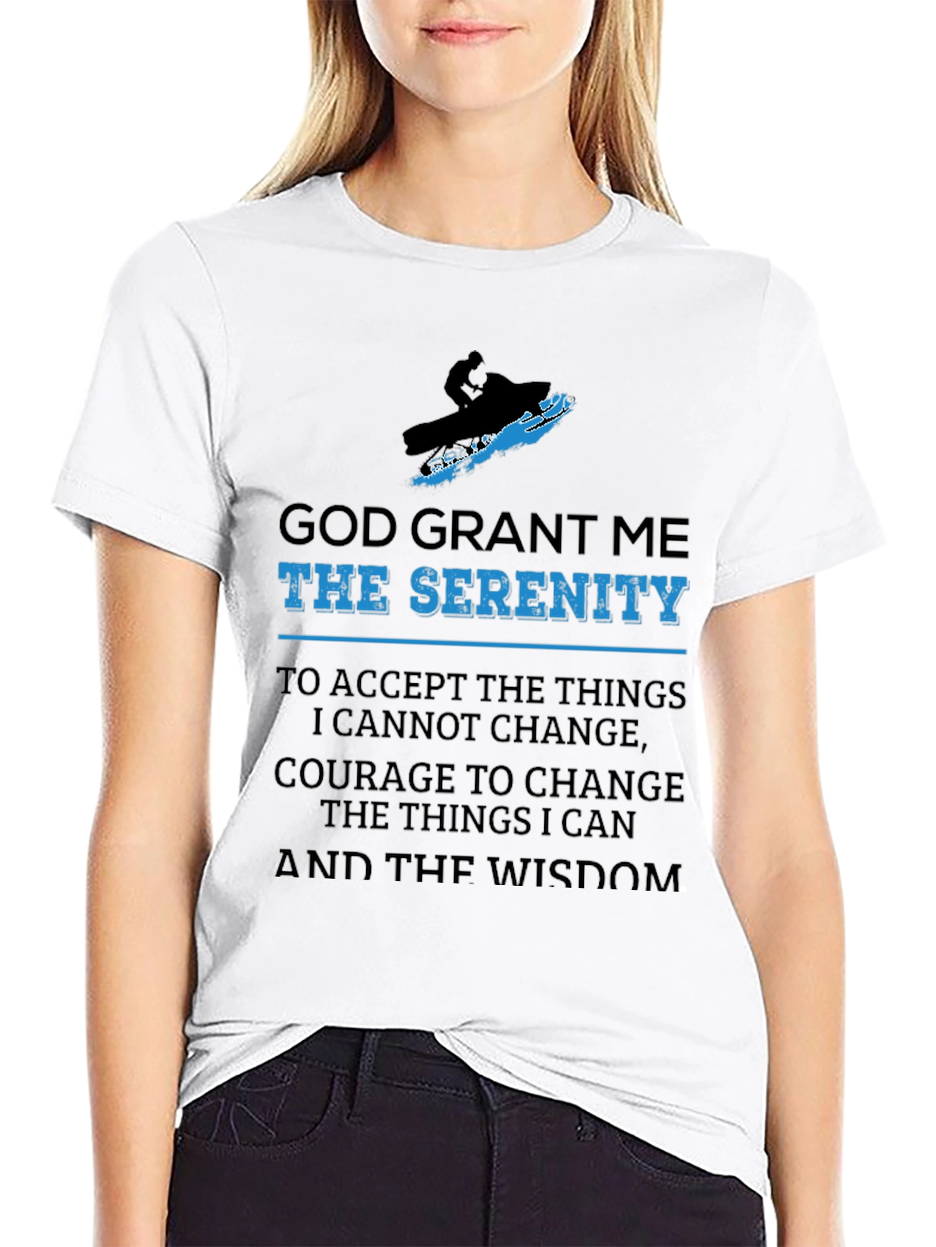 Serenity Prayer Snowmobile T-Shirt