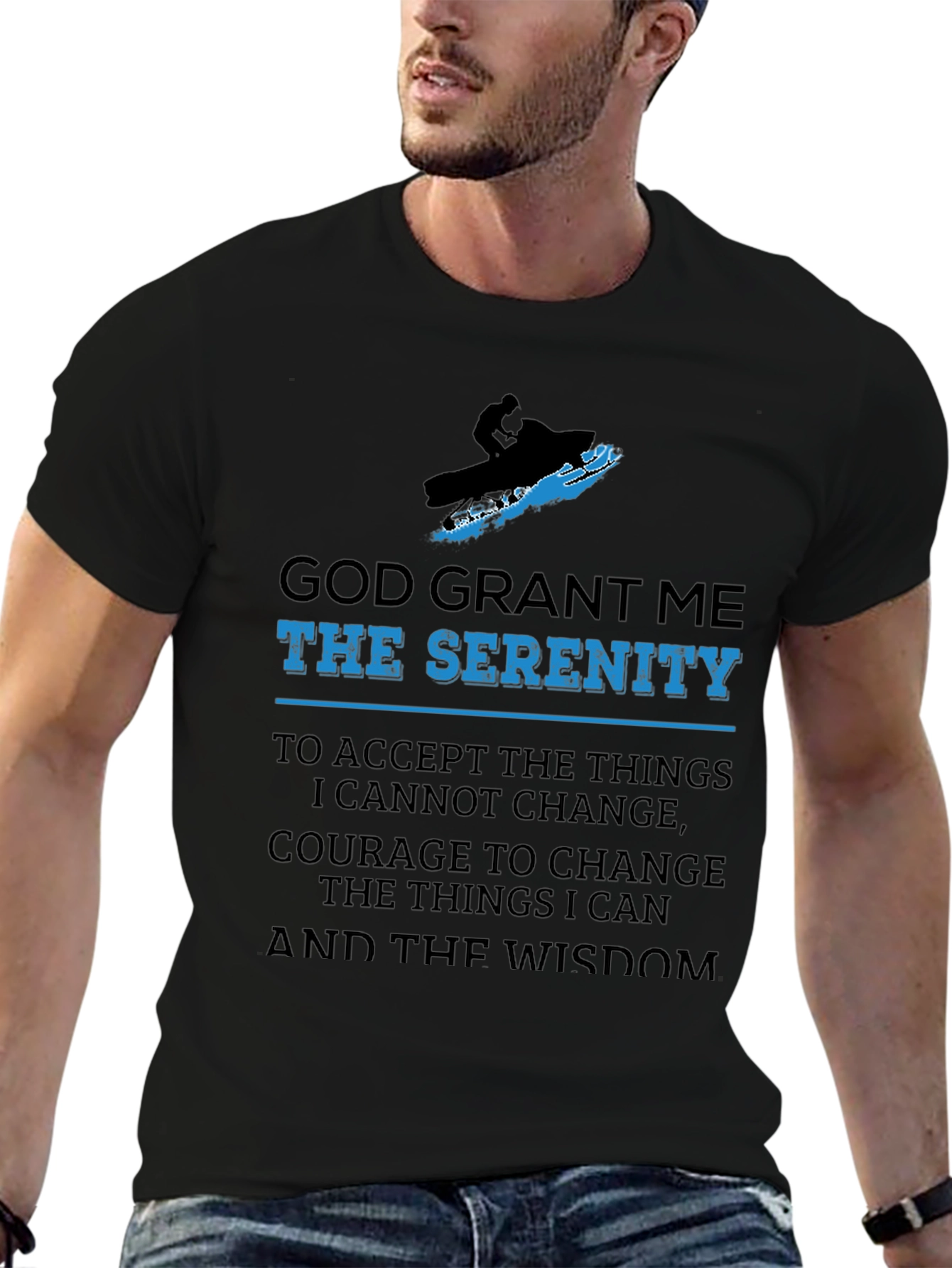 Serenity Prayer Snowmobile T-Shirt