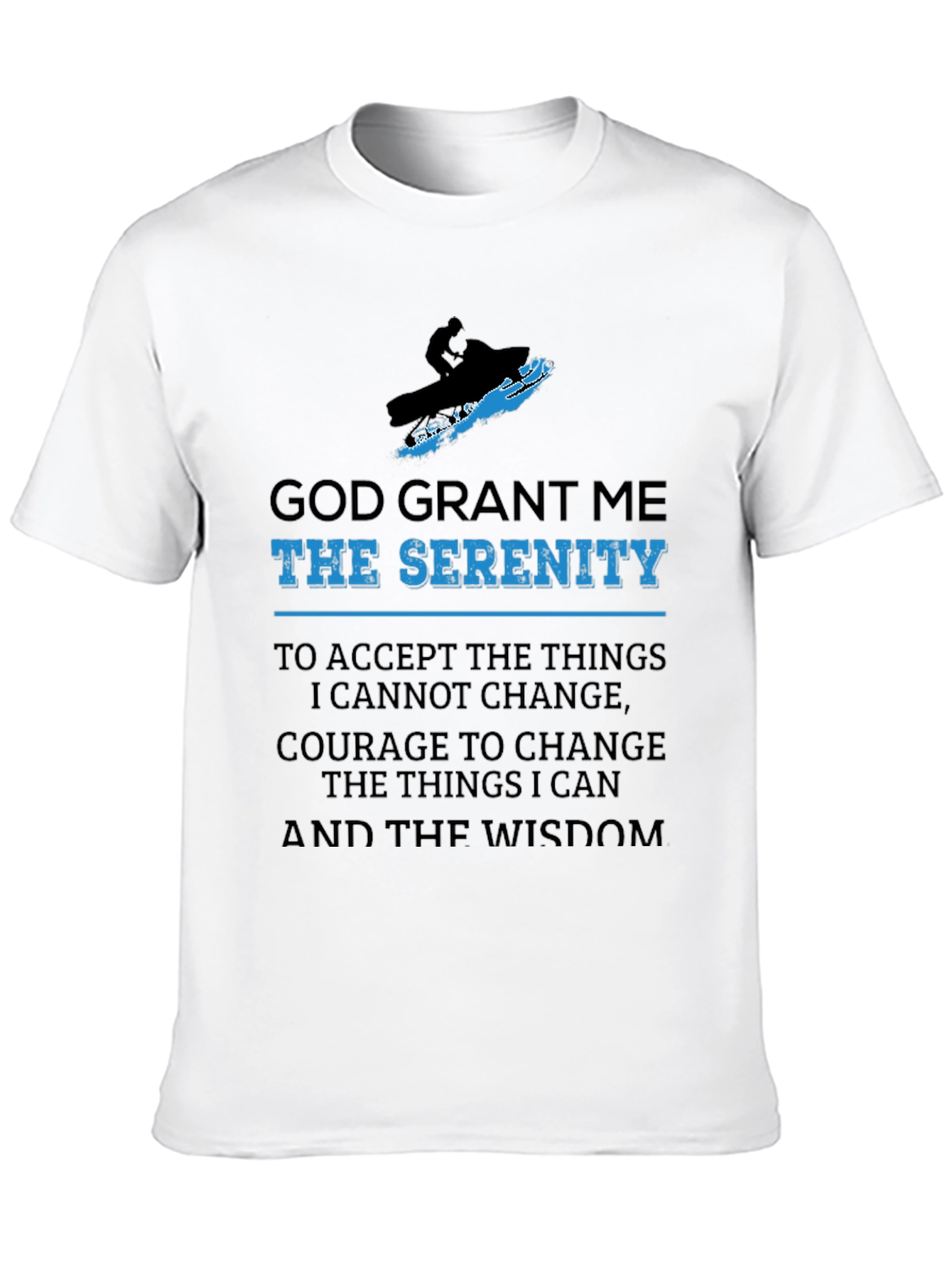 Serenity Prayer Snowmobile T-Shirt