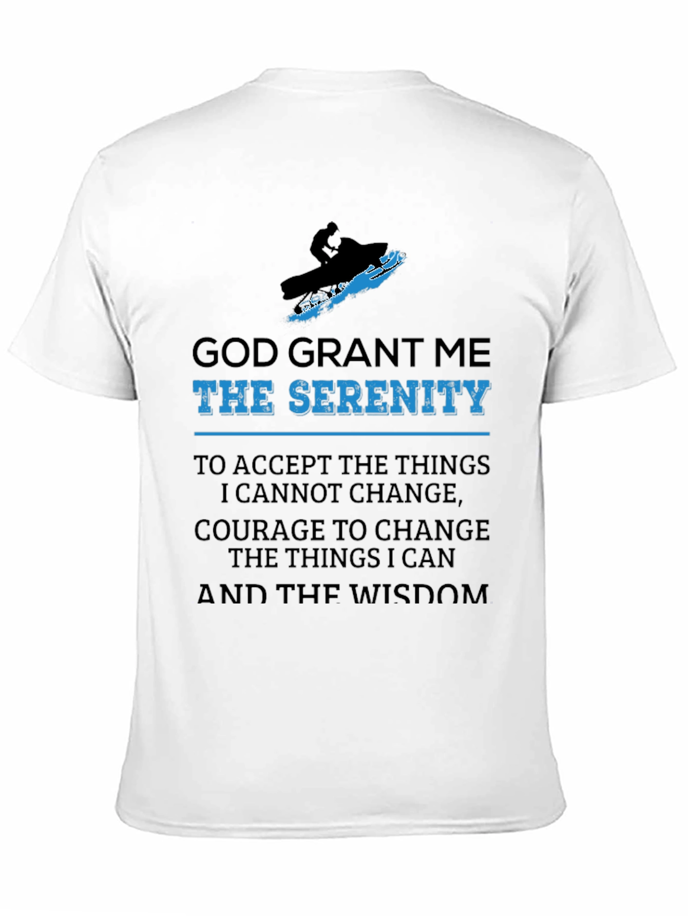 Serenity Prayer Snowmobile T-Shirt