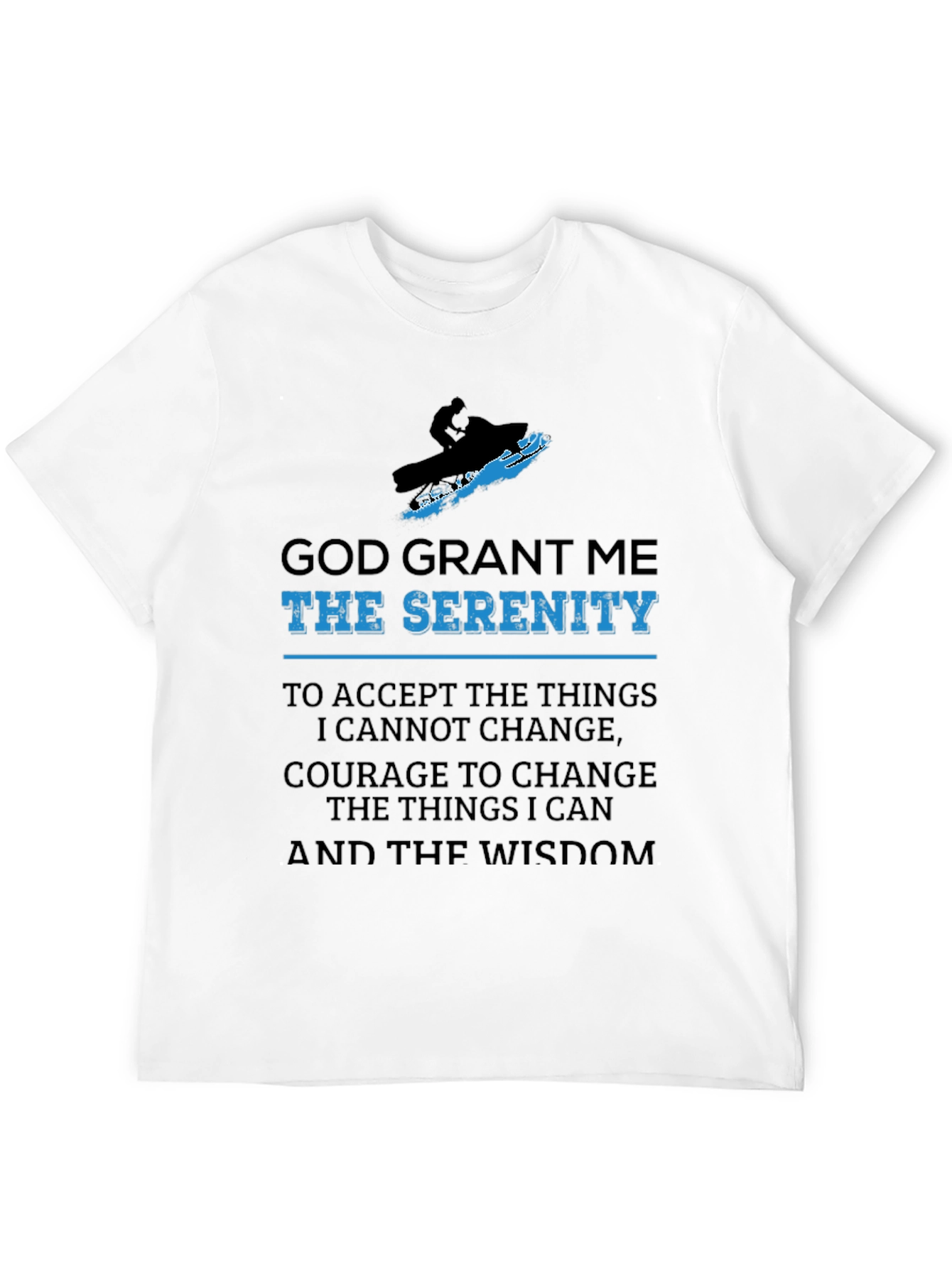 Serenity Prayer Snowmobile T-Shirt