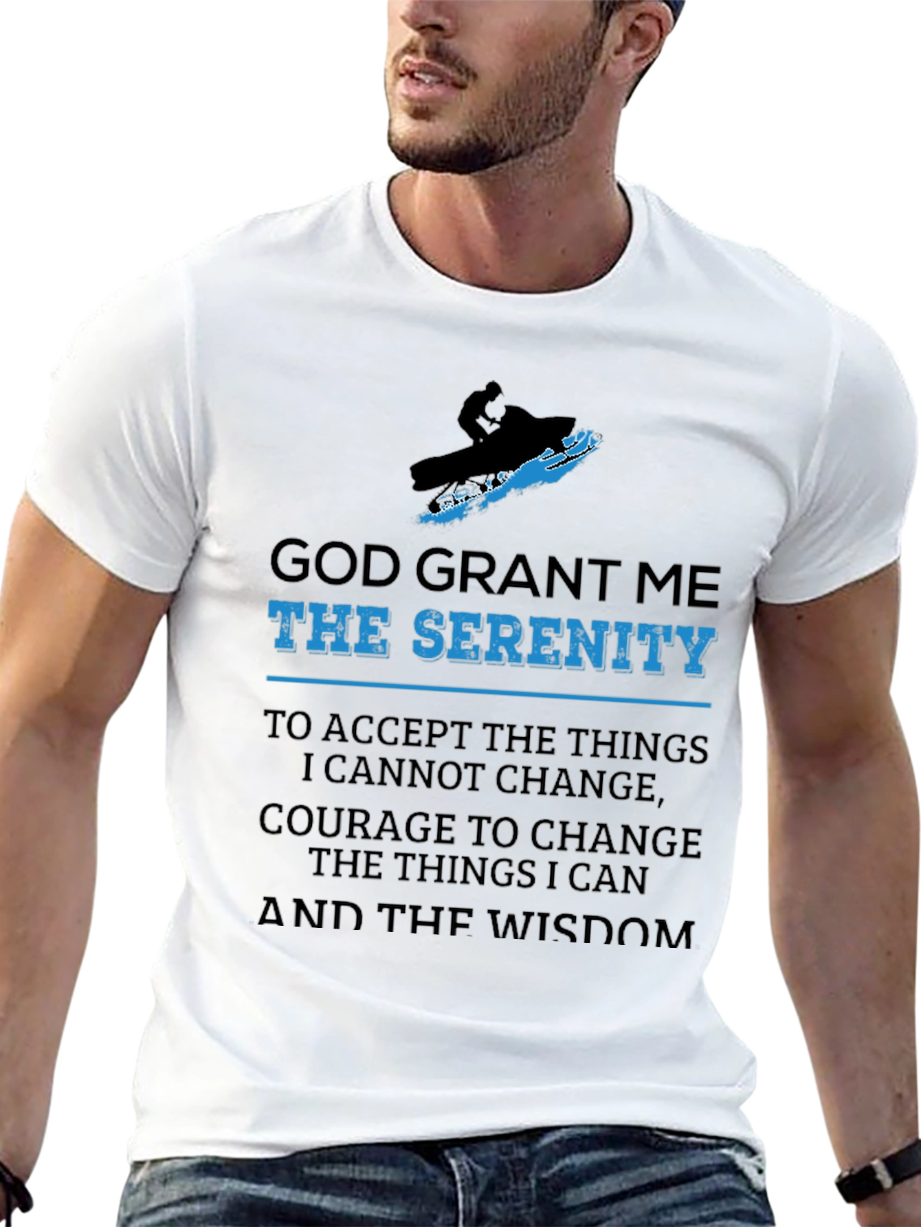 Serenity Prayer Snowmobile T-Shirt