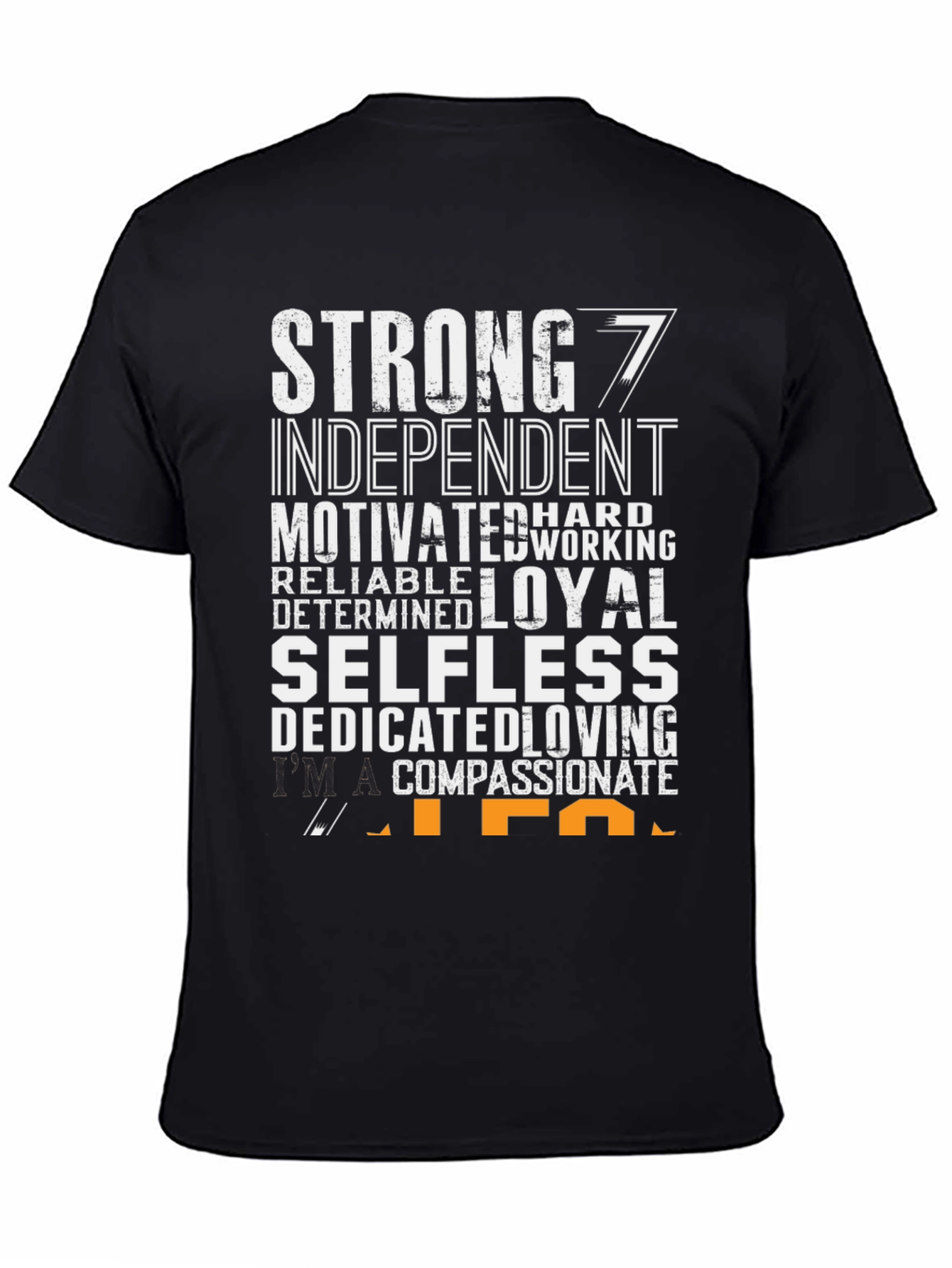 Strong Man Black Graphic T-Shirt