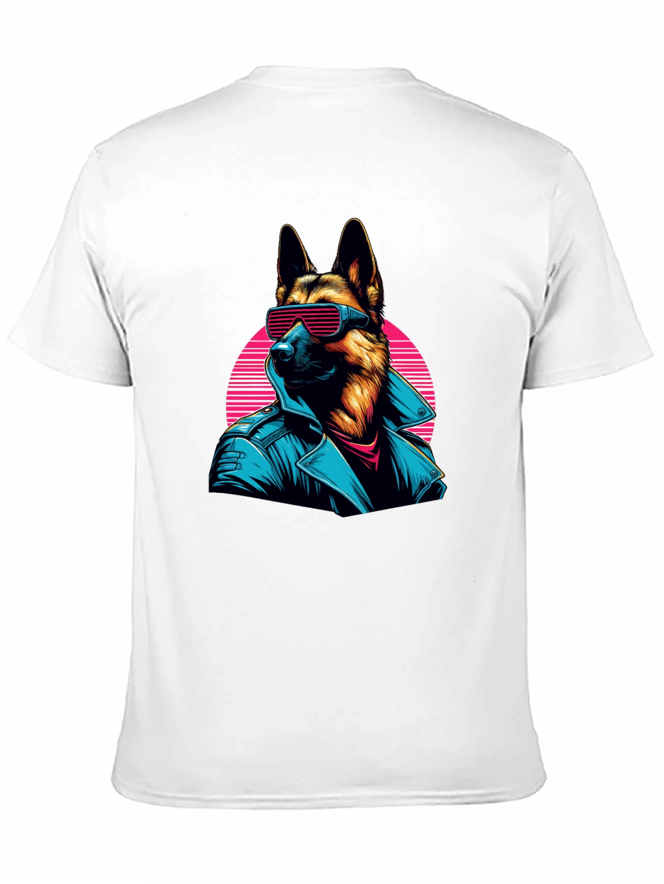 Retro German Shepherd Sunglasses T-Shirt – Cool Dog Lover Tee