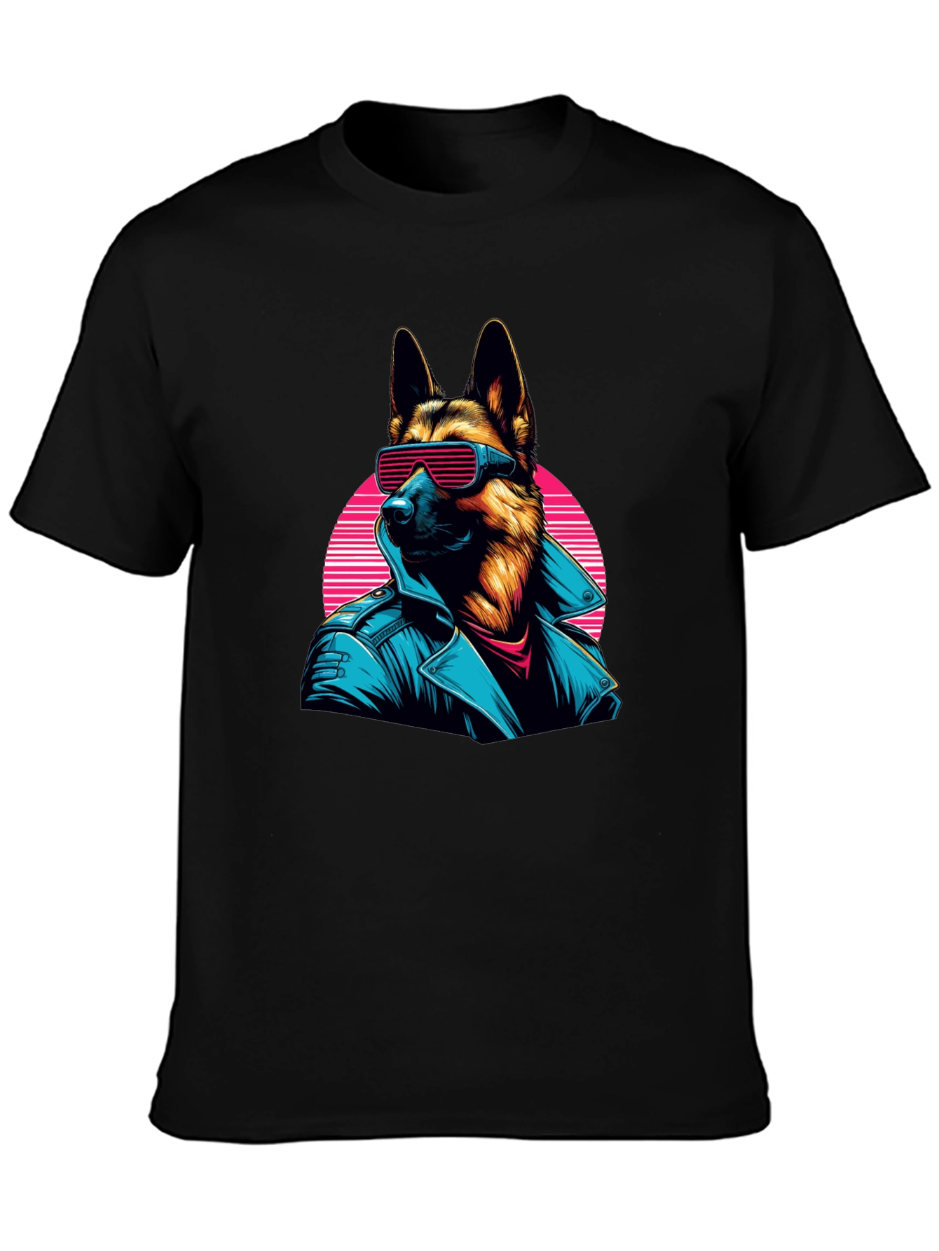 Retro German Shepherd Sunglasses T-Shirt – Cool Dog Lover Tee