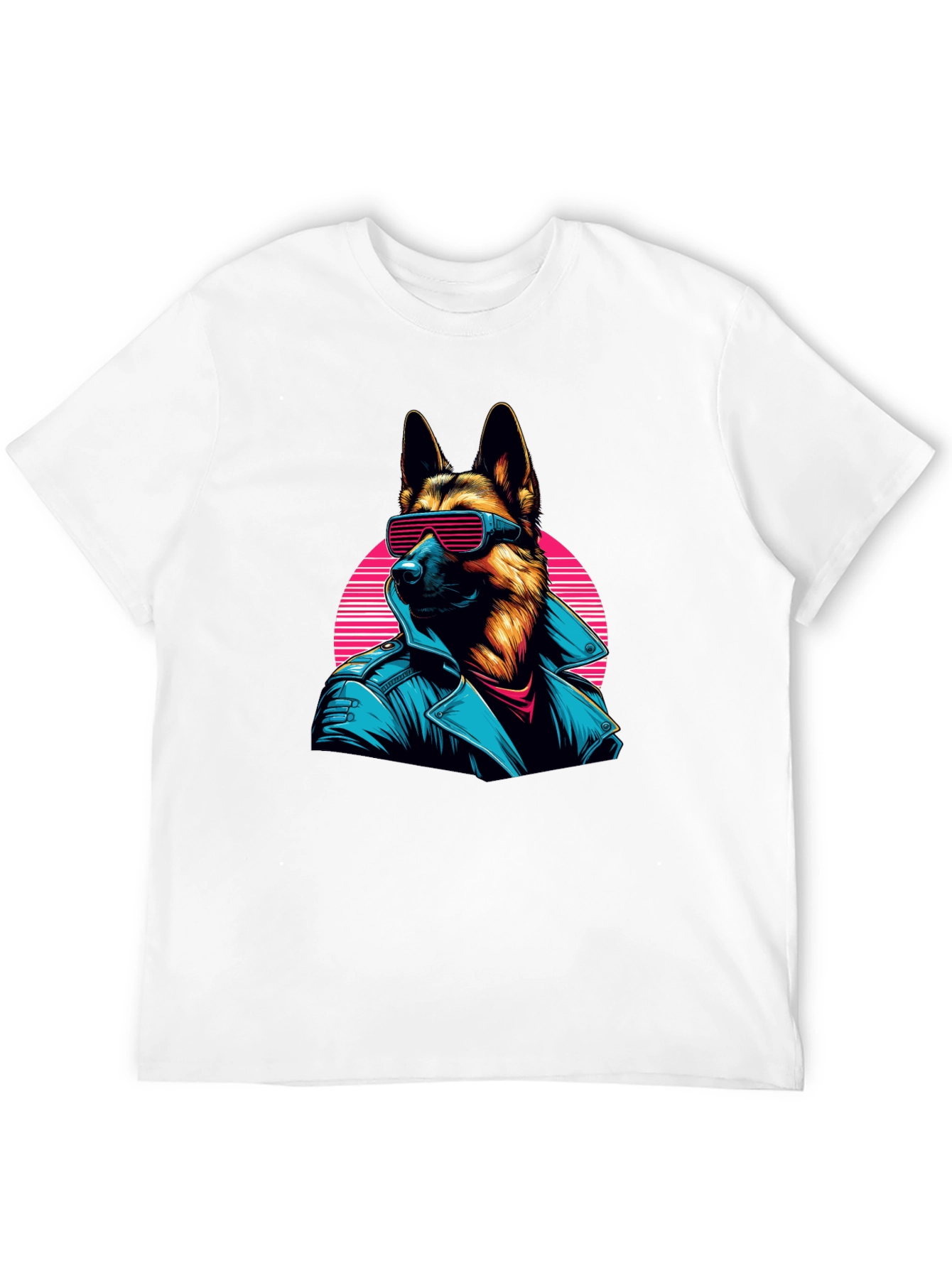Retro German Shepherd Sunglasses T-Shirt – Cool Dog Lover Tee
