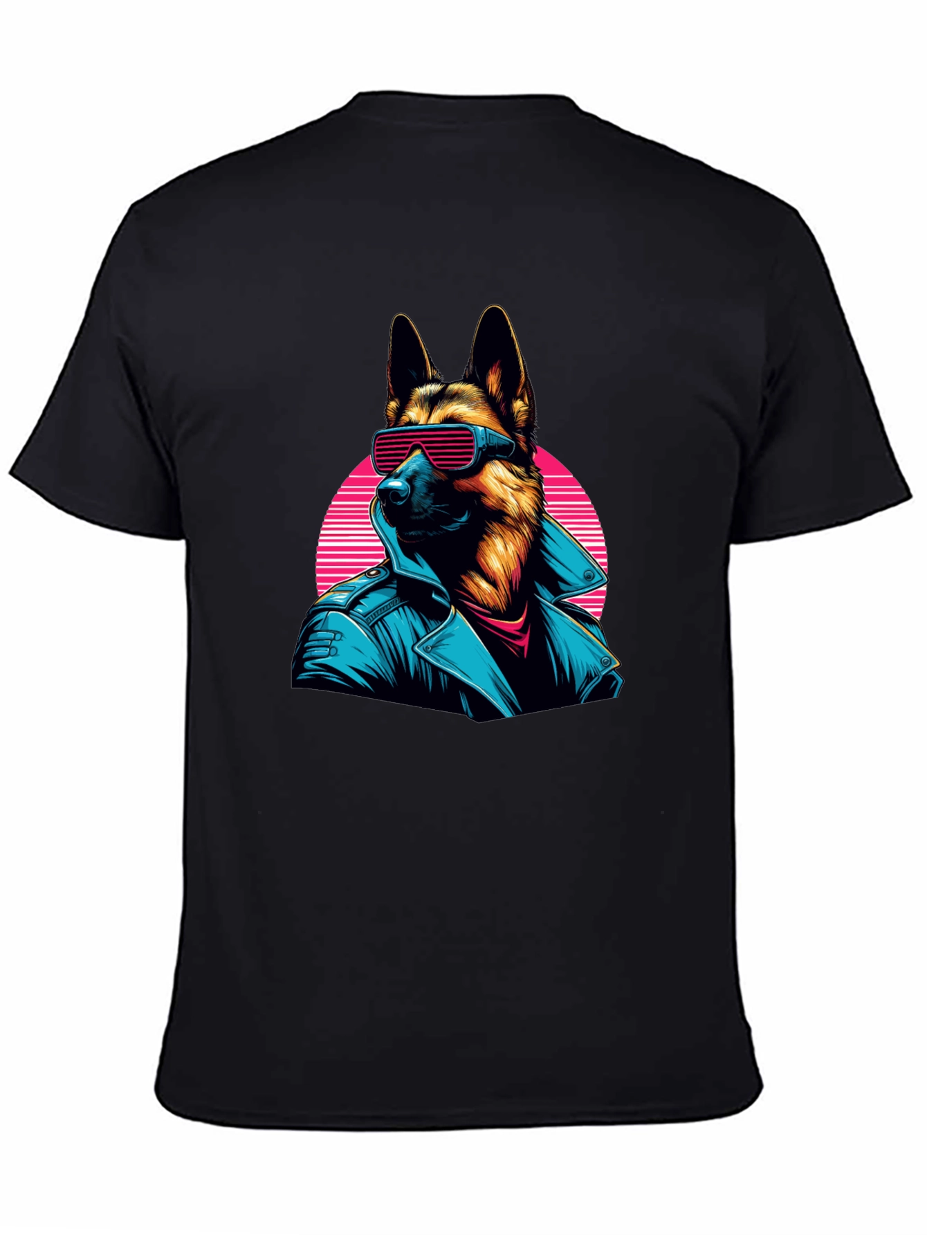 Retro German Shepherd Sunglasses T-Shirt – Cool Dog Lover Tee