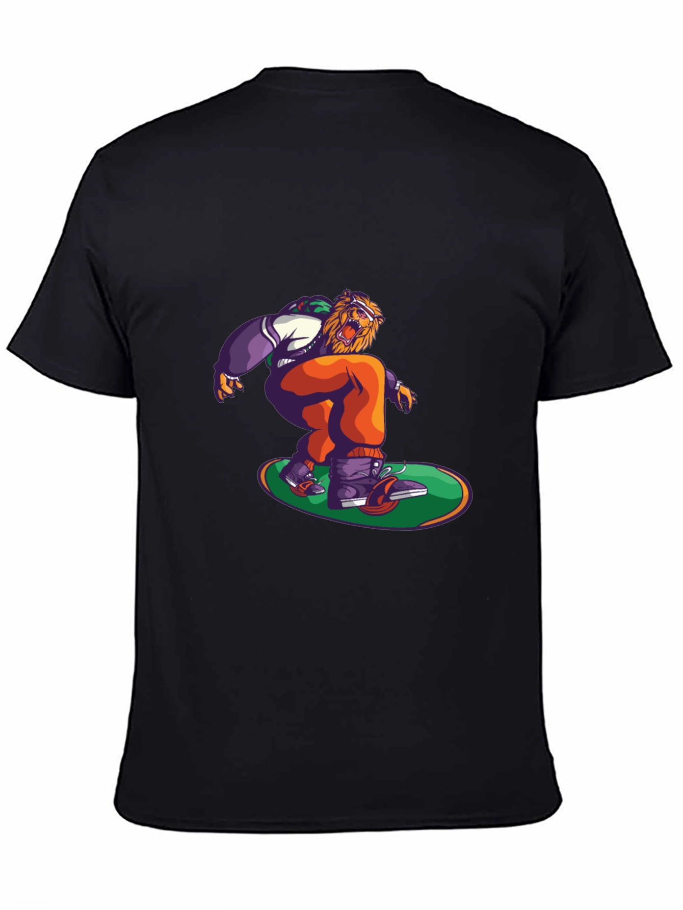 Lion Skateboarder Graphic T-Shirt