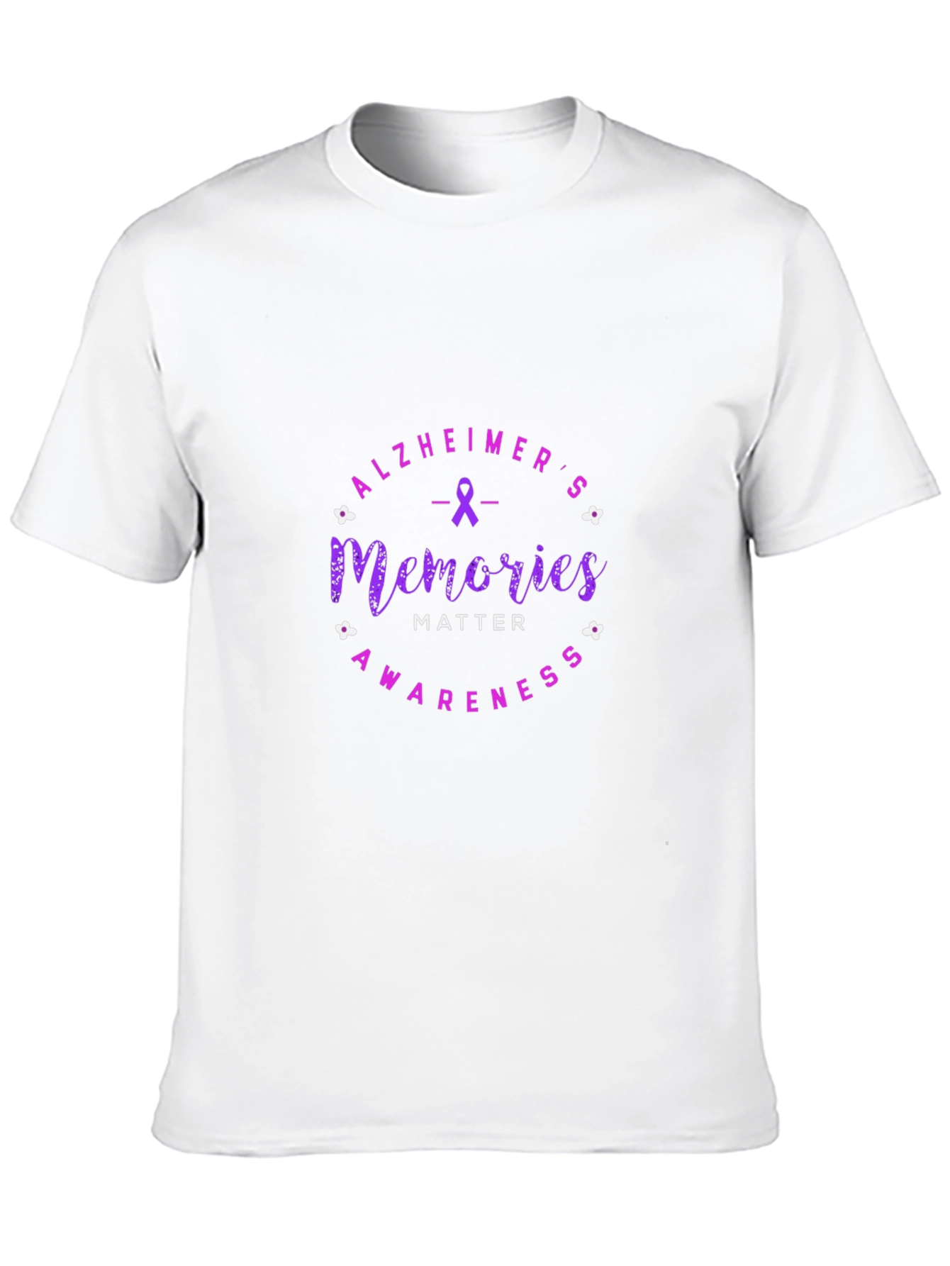 Alzheimers Awareness Memories Matter Black T-Shirt