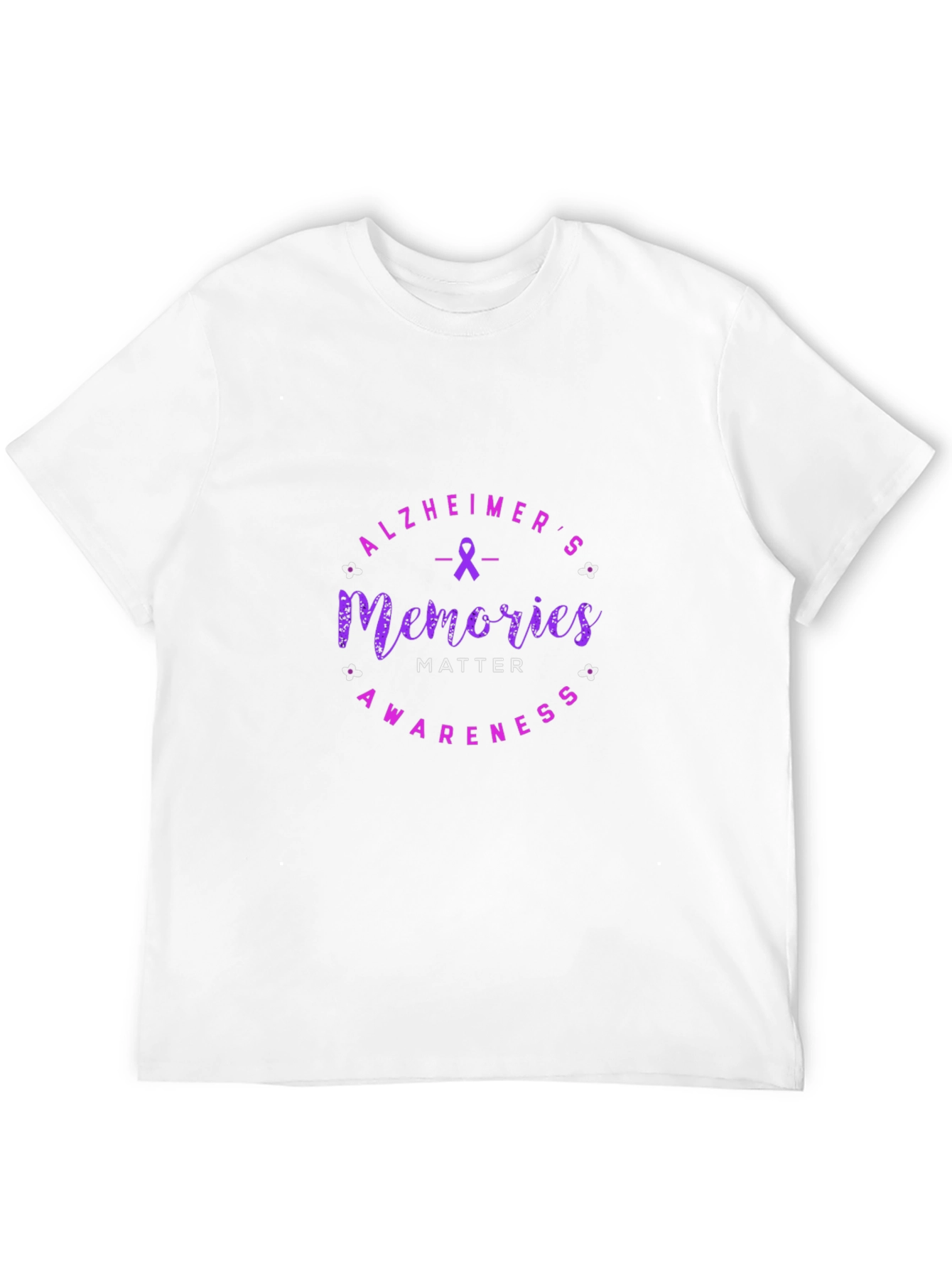 Alzheimers Awareness Memories Matter Black T-Shirt