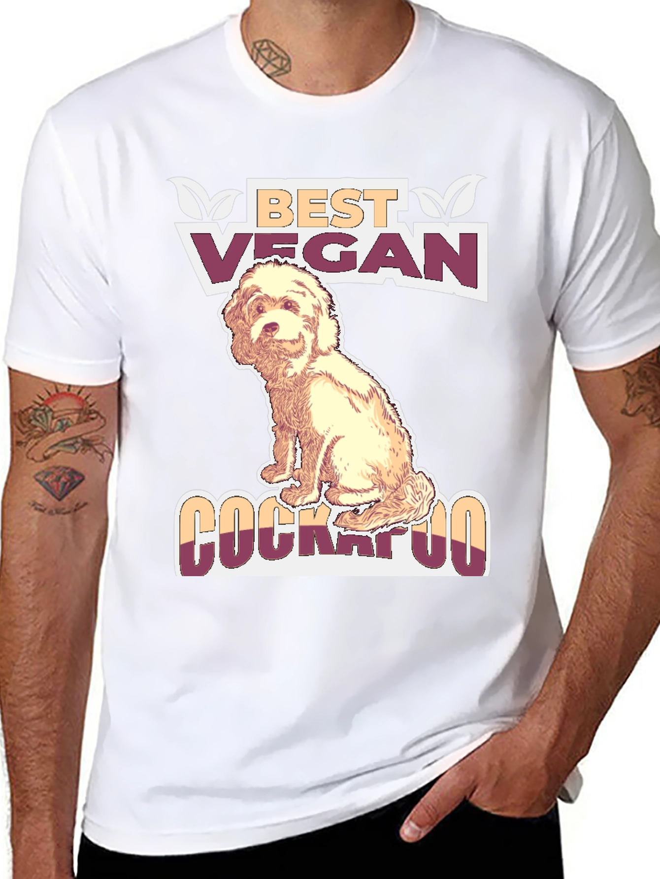Vegan Cockapoo Dog T-Shirt - Best Vegan Ever!