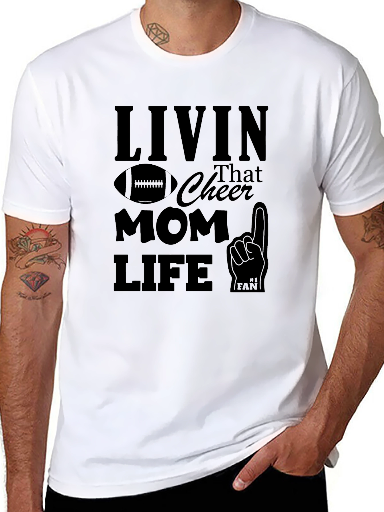 Livin That Cheer Mom Life T-Shirt
