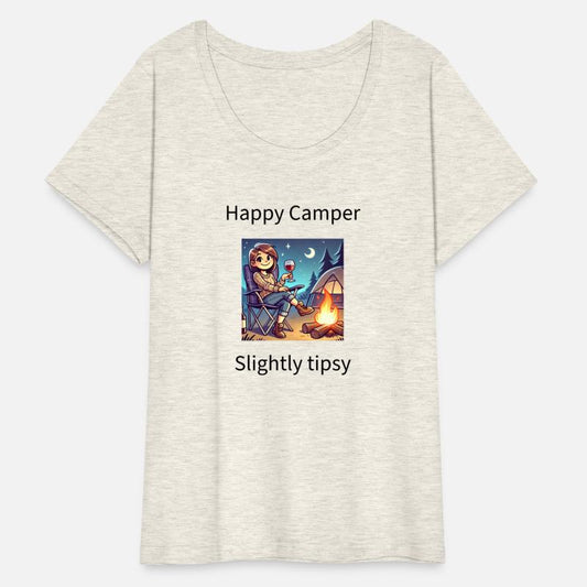 Happy camper slightly tipsy design