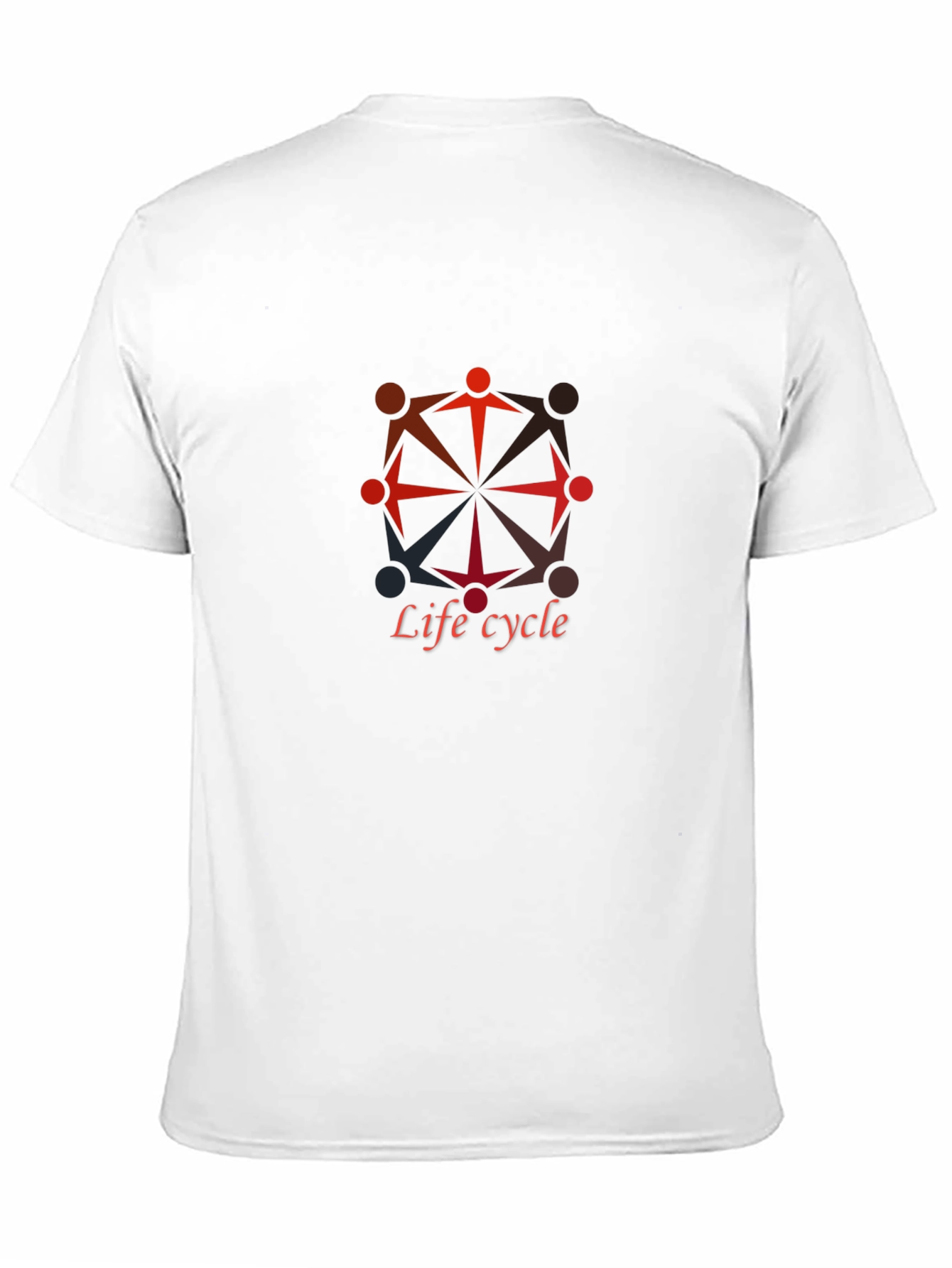 Life Cycle Graphic Print Black T-Shirt