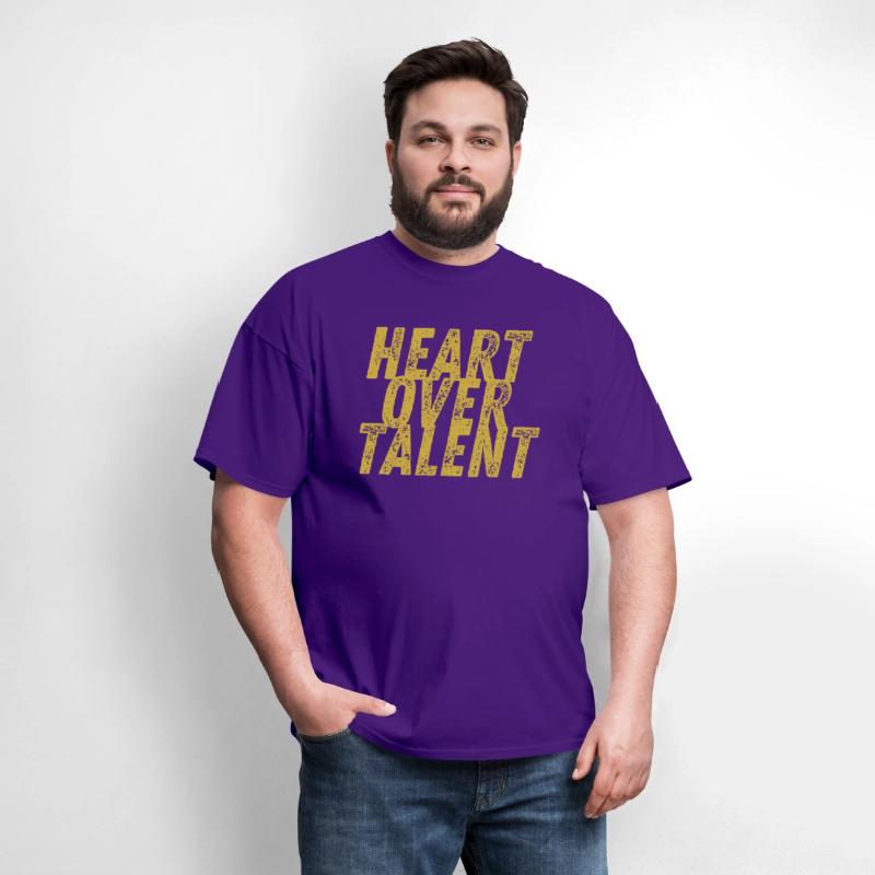 Heart OverTalwnt Gold Tee