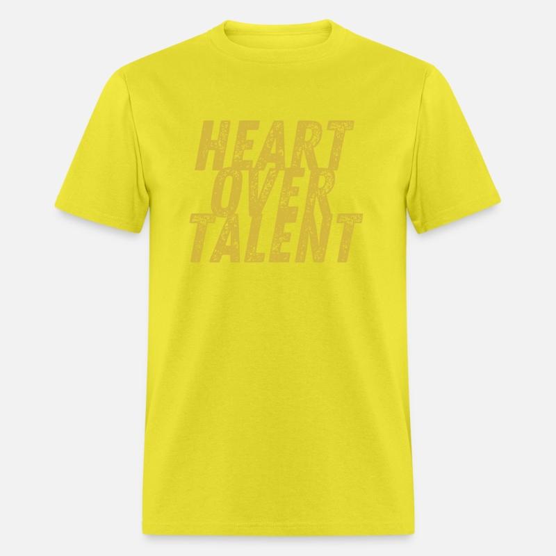 Heart OverTalwnt Gold Tee