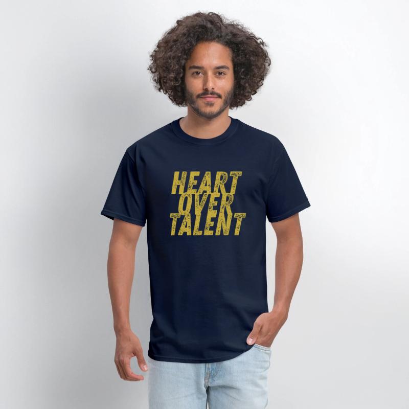 Heart OverTalwnt Gold Tee