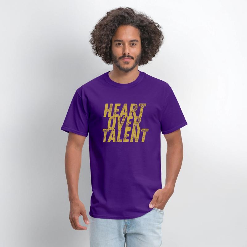 Heart OverTalwnt Gold Tee