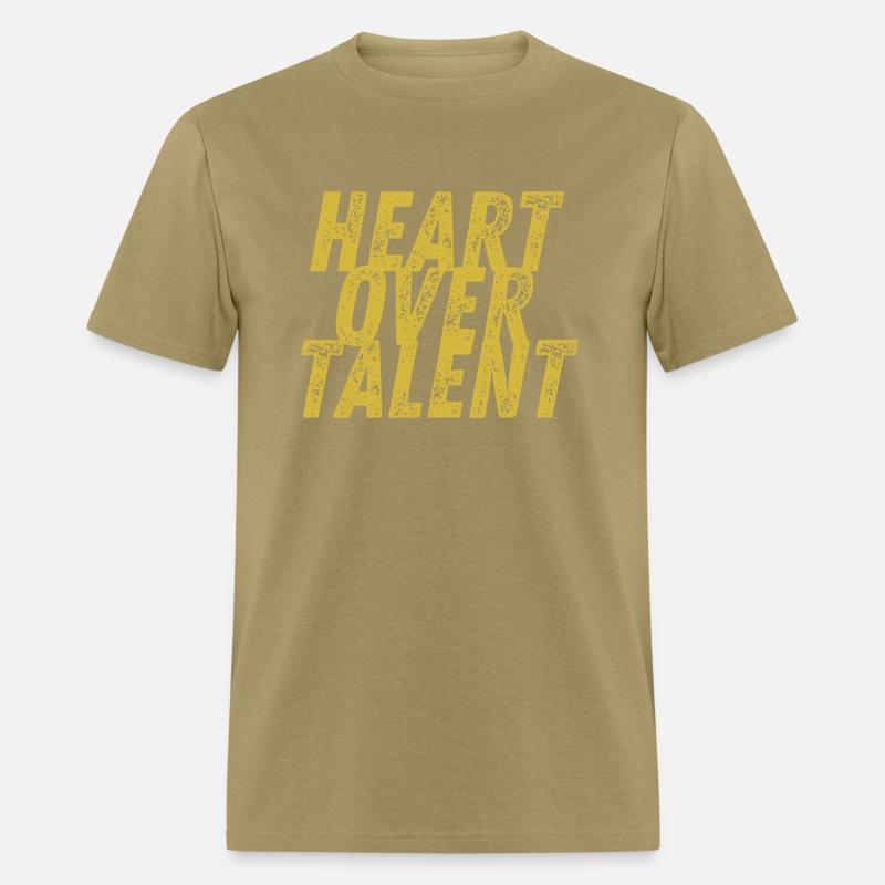 Heart OverTalwnt Gold Tee