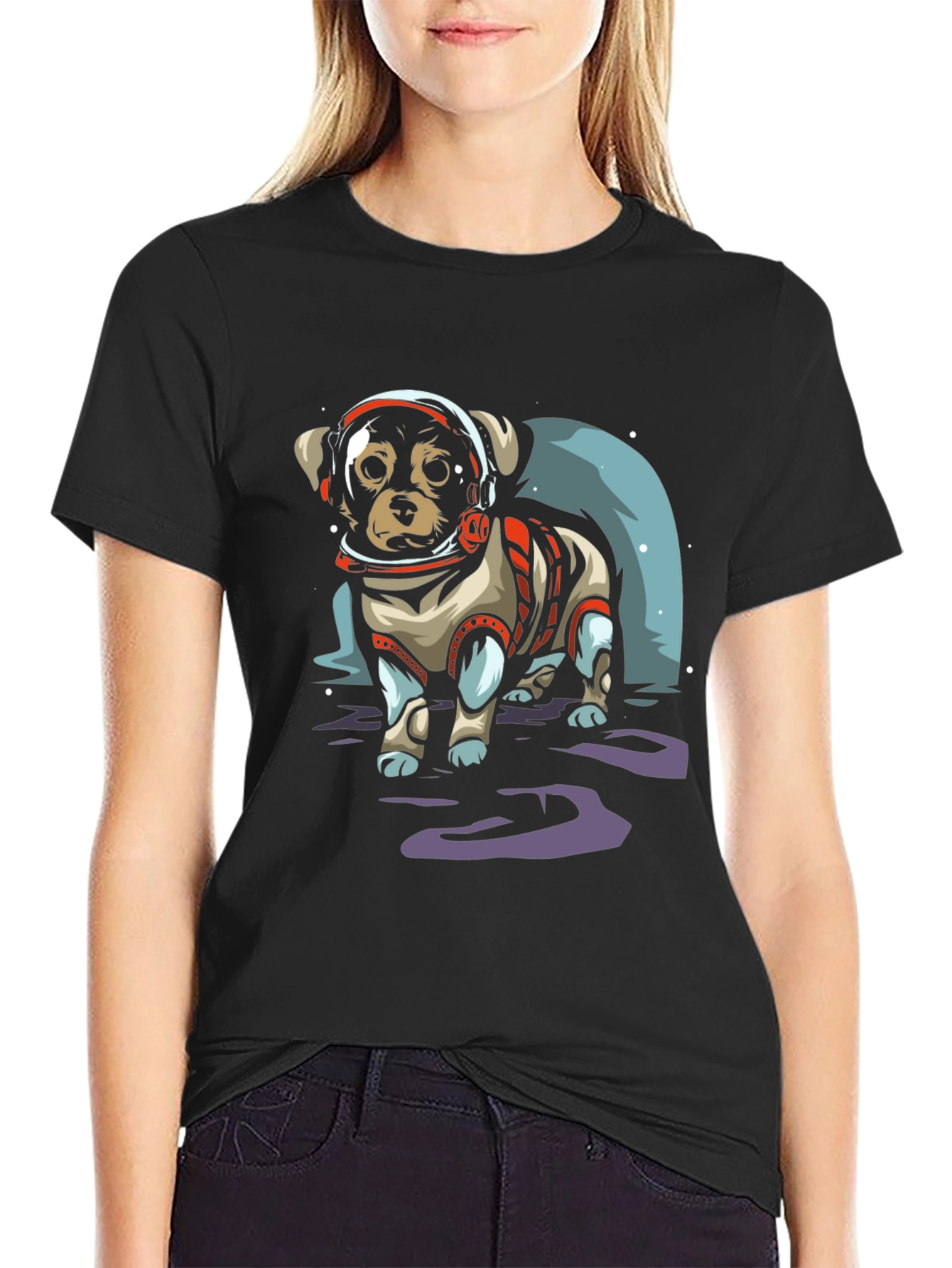 Astronaut Puppy T-Shirt – Space Dog Graphic Tee