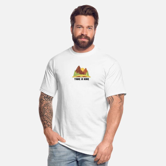 hiking tshirt, hiking shirt, hike mountains nature