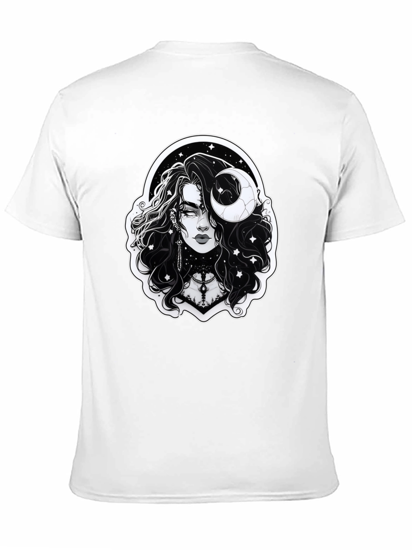 Celestial Aries Graphic Tee - Black