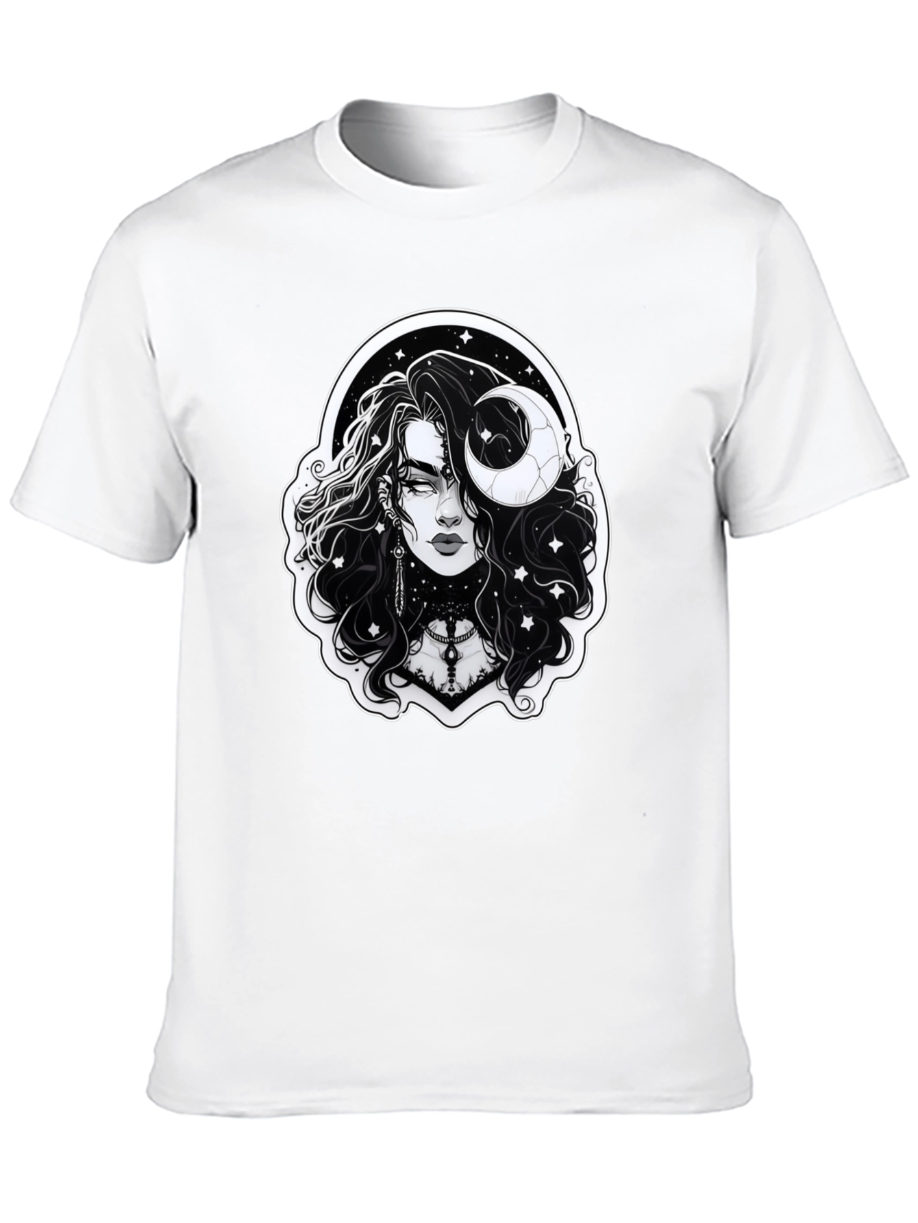 Celestial Aries Graphic Tee - Black