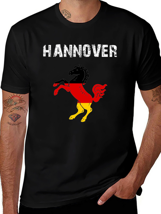 Hannover Germany Flag Horse T-Shirt