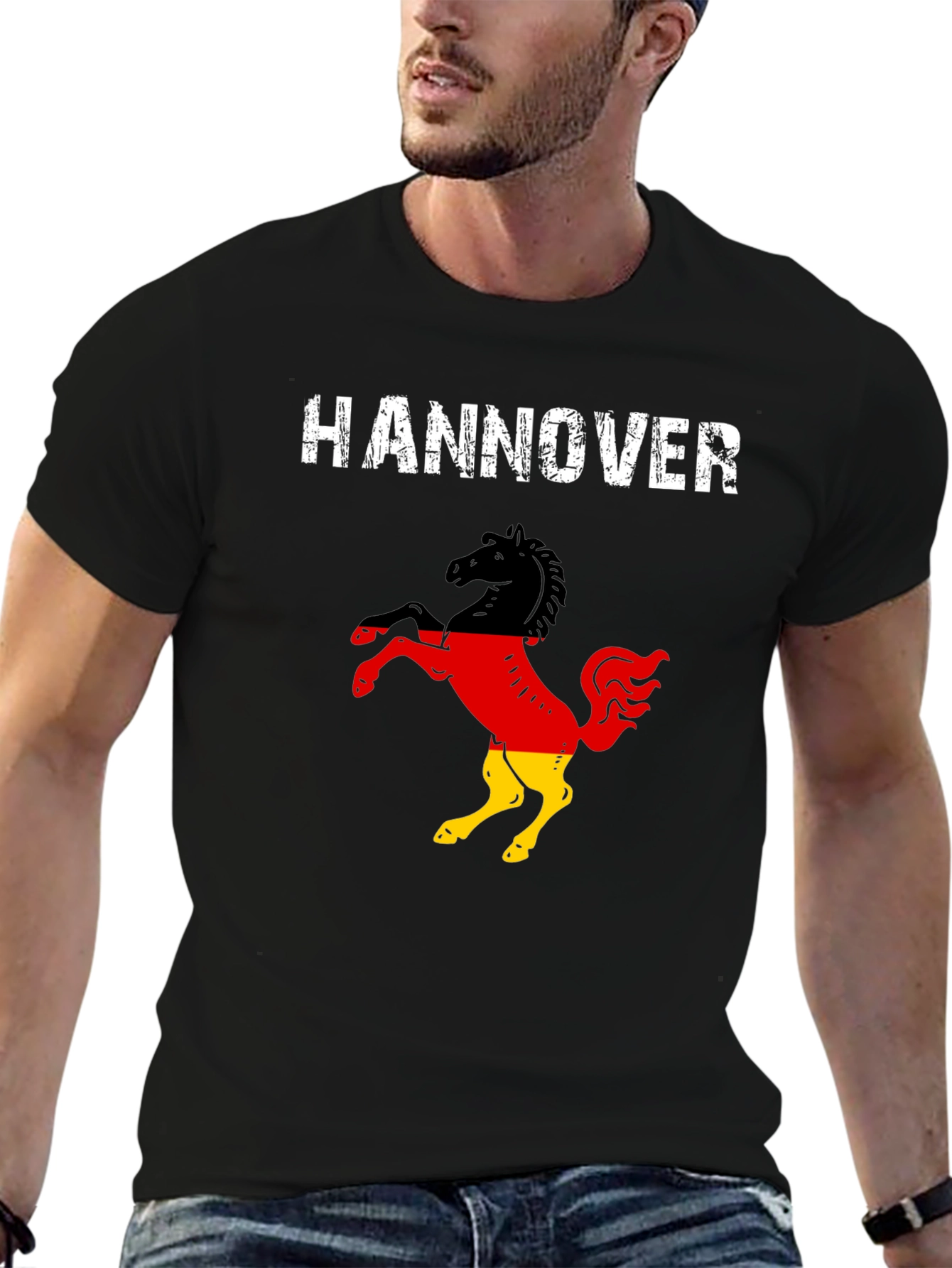 Hannover Germany Flag Horse T-Shirt