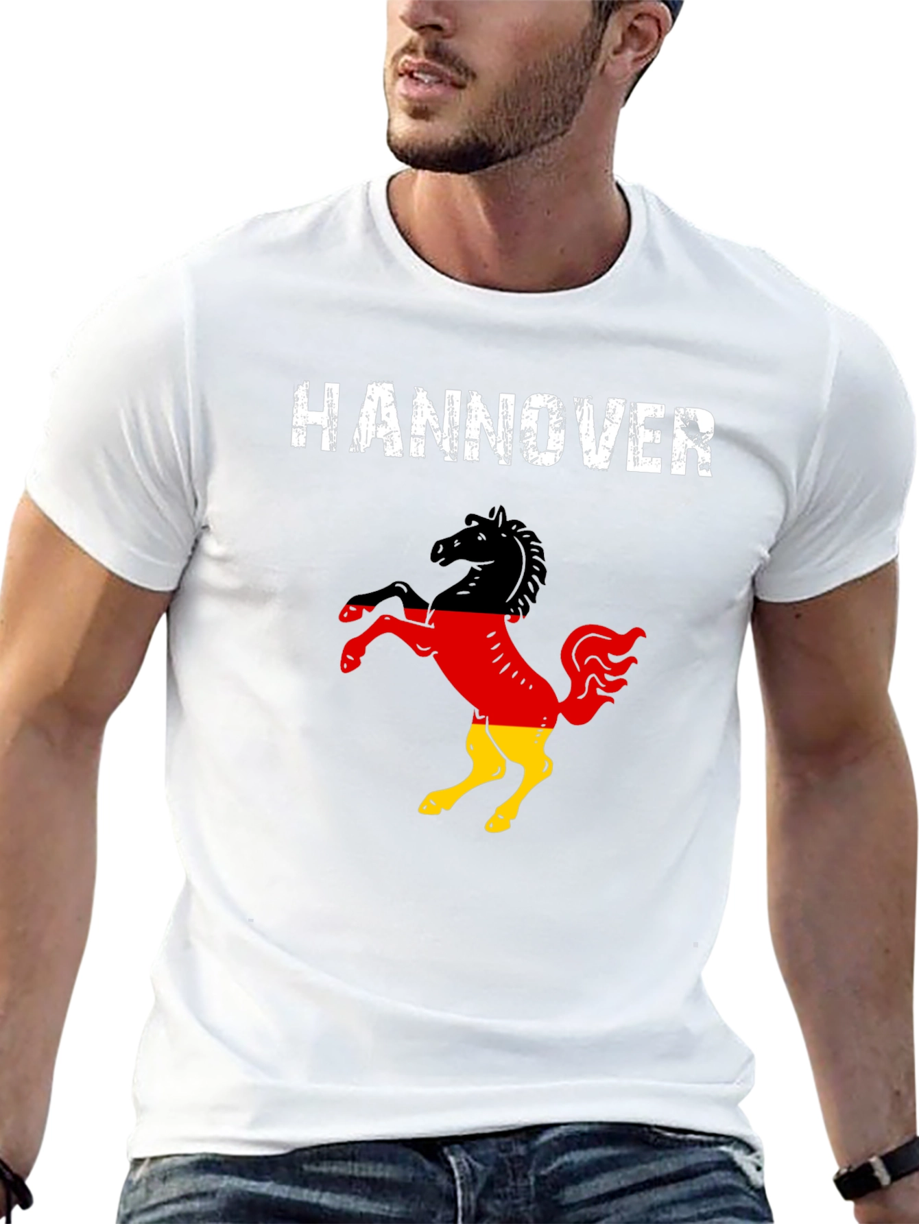 Hannover Germany Flag Horse T-Shirt