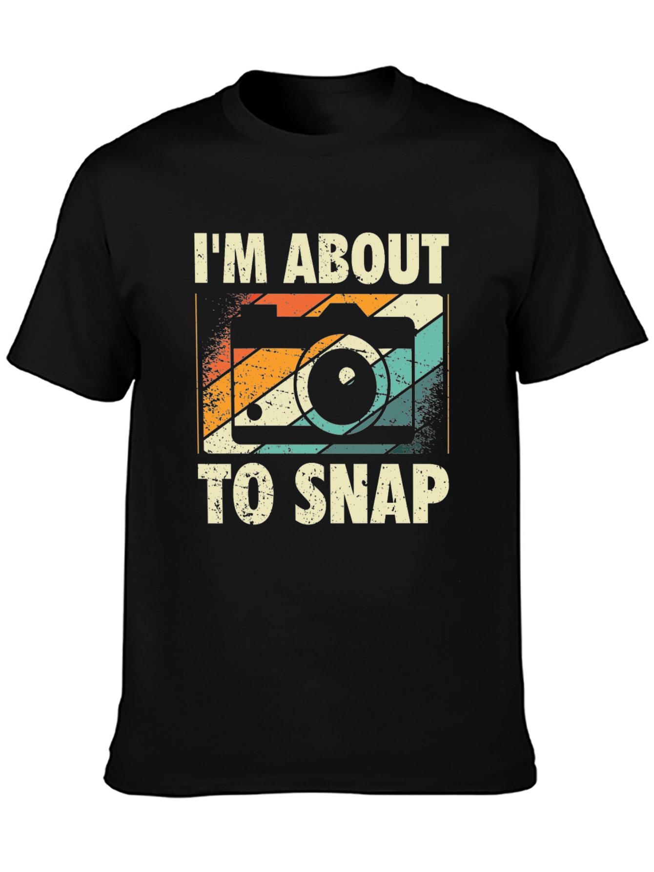Im About To Snap Retro Camera Graphic T-Shirt