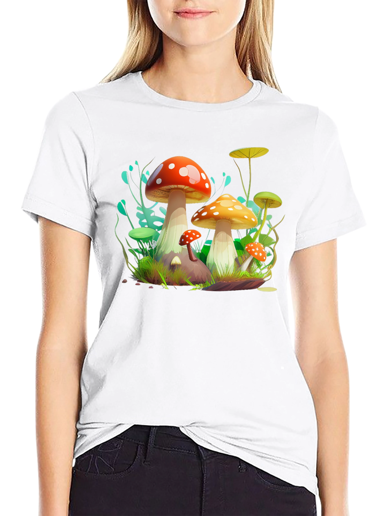 Funky Mushroom Graphic Tee
