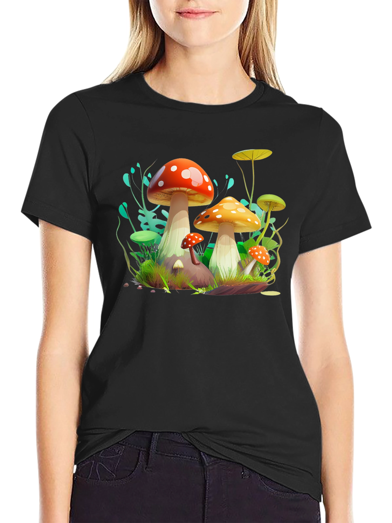Funky Mushroom Graphic Tee