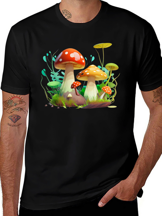 Funky Mushroom Graphic Tee