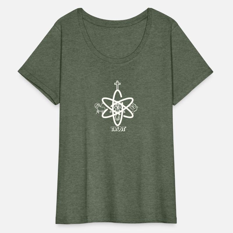 Holy Trinity Atomic Symbol-Catholic Faith T-Shirt