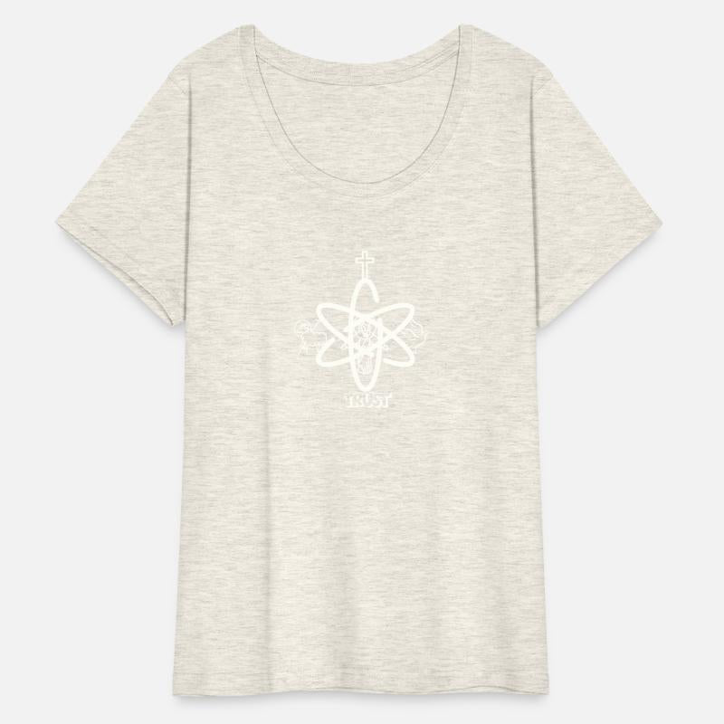 Holy Trinity Atomic Symbol-Catholic Faith T-Shirt