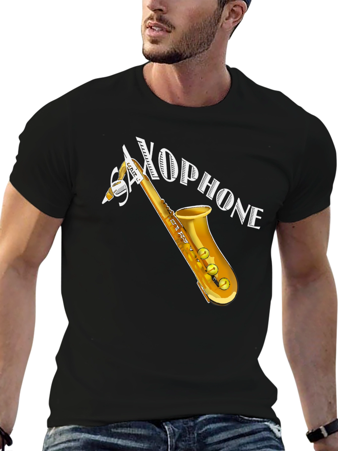 Saxophone Graphic T-Shirt - Musicians Apparel