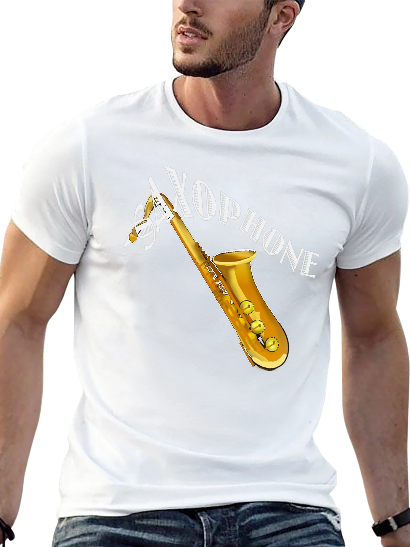 Saxophone Graphic T-Shirt - Musicians Apparel